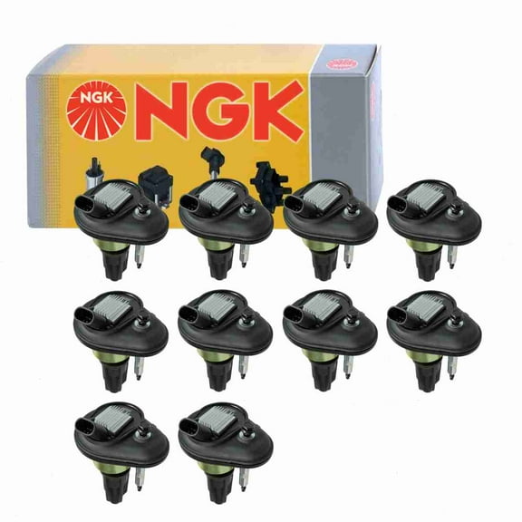 10 pc NGK 48844 Ignition Coils for 12568062 178-8390 19300921 2505-247734 36-8128 673-7200 8-12568-062-0 8-19300-921-0 E255 E255P GN10114 IC414 IC414SB UF-303 UF303 UF303T Spark Plug Wire Boot