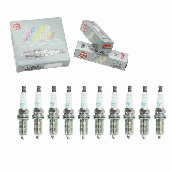 10 pc NGK 4904 Laser Iridium Spark Plugs for 3421 3493 4506 4704 6731 FR7NPP30X FR7NPP332 IKH20TT PKH20TT SK20HR11 SK20HRA11 Ignition Wire Secondary Fits select: 2005-2015 TOYOTA TACOMA