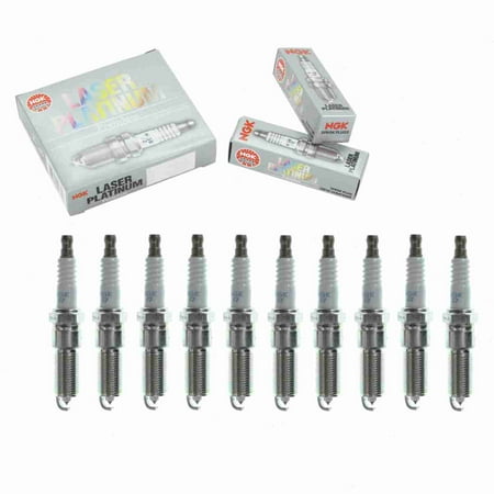 10 pc NGK 4997 Laser Platinum Spark Plugs for 04606759AA 41-834 8161 9664 FR8KII332X SPLZTR4A13 Ignition Wire Secondary Fits select: 2003-2008 DODGE RAM 1500, 2001-2010 CHRYSLER PT CRUISER