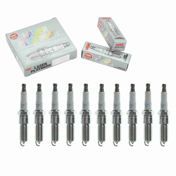 10 pc NGK 4997 Laser Platinum Spark Plugs for 04606759AA 41-834 8161 9664 FR8KII332X SPLZTR4A13 Ignition Wire Secondary Fits select: 2003-2008 DODGE RAM 1500, 2001-2010 CHRYSLER PT CRUISER