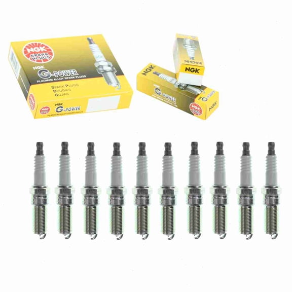 10 pc NGK 5019 G-Power Spark Plugs for 3032 3032-2 3132 4513 4718 6716 6727 6728 AP5263 AP5263DP2 AP5364 AYFS22FM HR7MPP30X HR8MPP30X HR8NPP302X ITV16TT PTV16TT RE10PM5 RE10PMC5 SP411 Ignition Wire