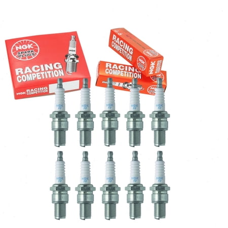 10 pc NGK 5196 Racing Spark Plugs for 92070-3704 Ignition Wire Secondary
