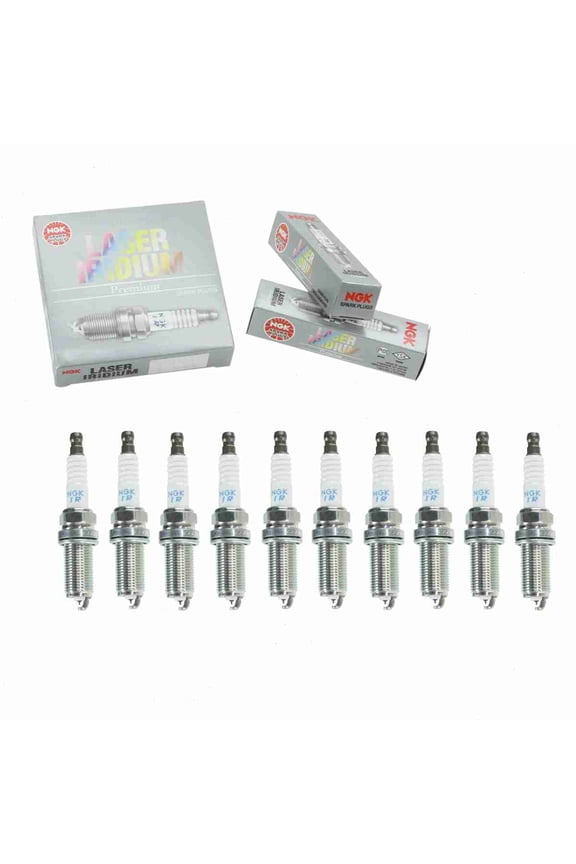 10 pc NGK 5468 Laser Iridium Spark Plugs for 09482-00606 22401AA720 4506 4704 IKH20TT PKH20TT Ignition Wire Secondary