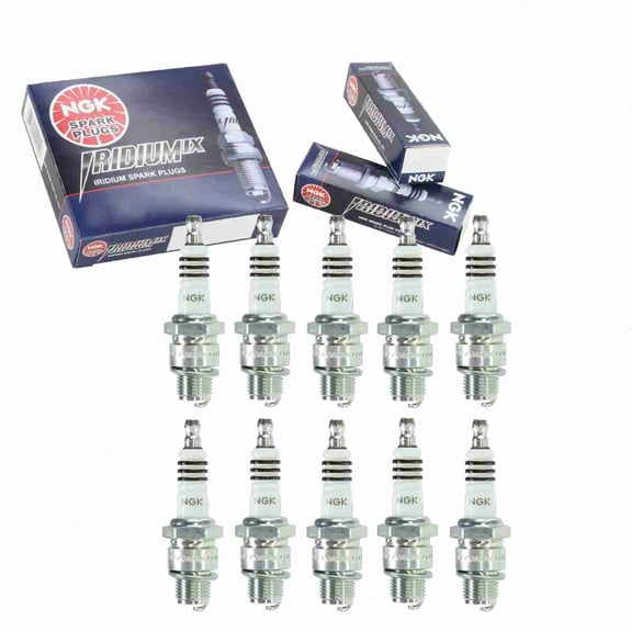 10 pc NGK 5687 Iridium IX Spark Plugs for 4050 4053 5381 678 90793-20099 CWP10N IWF27 N12W QL57 W08AS W27FN W27FS-GU W27FS-ZU W2AS Ignition Wire Secondary