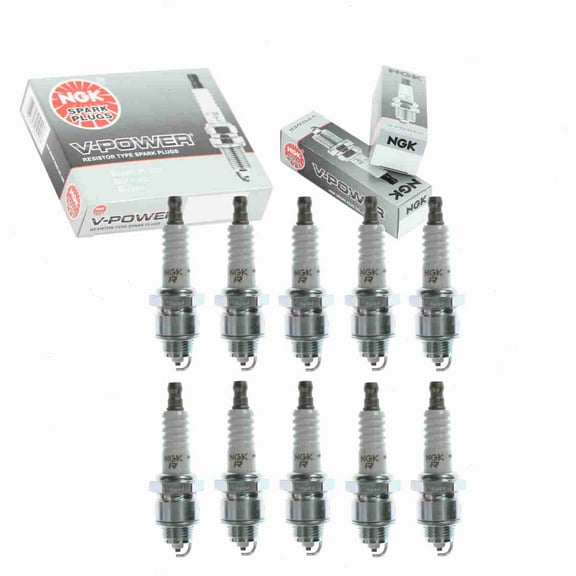 10 pc NGK 5858 V-Power Spark Plugs for 138 1835288T 4036 4236 437 58 58CC 58S 6020 6021 63 63CC 7516 7519 7520 77 7916 7919 7920 86 86BP 87 A82 AR52 AR5S AR82 AS52C AS8 R44S R45S R46S R47S RJ14YC
