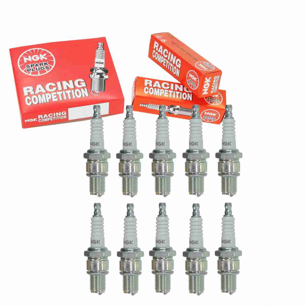 5962 10 pc NGK 5962 Racing Spark Plugs for AR2592 AR50 N59DR Ignition Wire ...