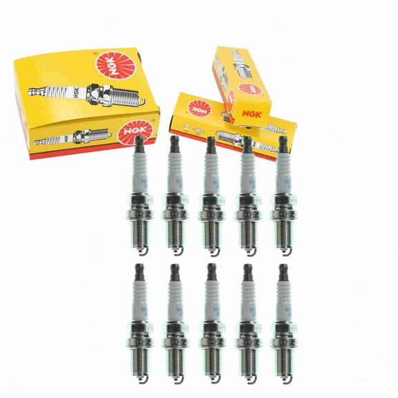 10 pc NGK 6130 Standard Spark Plugs for .K5RTC .K5TC 04886215 1765222 22401-12E15 22401-19V65 3137 4886215 77-303 BUJ00020 F9DCO K5RTC K5TC Q16PR-U Ignition Wire Secondary
