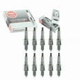 thumbnail image 1 of 10 pc NGK 6261 V-Power Spark Plugs for 1765171 3067 3212 90793-20068 90919-01126 98079-56146 999-06910-P9-017 W20EXR-U11 Ignition Wire Secondary Fits select: 1989-1997 GEO METRO, 1 of 3