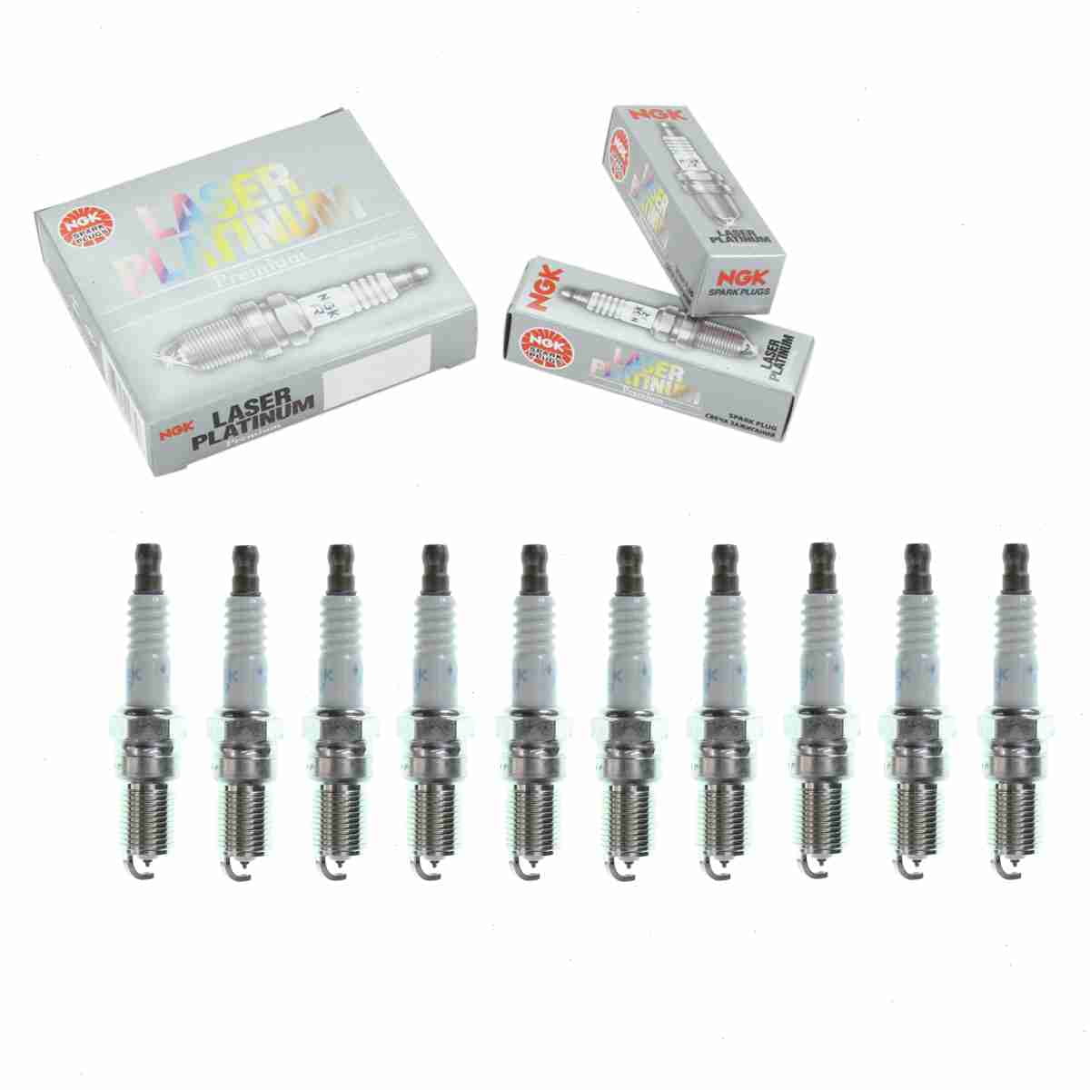 10 pc NGK 6579 Laser Platinum Spark Plugs for 19158038 21452622 3858996 ...