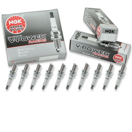 10 pc NGK 6596 V-Power Racing Spark Plugs for 2611 293 3931 C53 C53C C53CX Ignition Wire Secondary