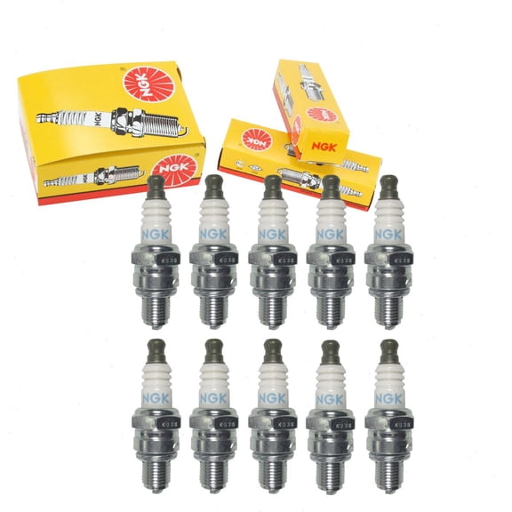 10 pc NGK 6785 Standard Spark Plugs for 965 965-1 AC7R E3.24 RZ7C TY26714 Ignition Wire Secondary