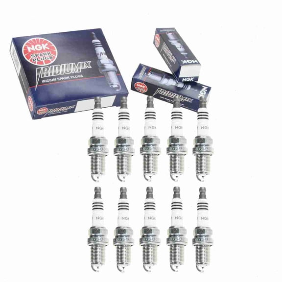 10 pc NGK 6988 Iridium IX Spark Plugs for 3164 3334 999-06910-X9-030 AGPR12P AGPS12P1 BY481-BKR7E IK22 JE45-18-110 K22PR-TP11 K22PR-ZU11 MZ602081 W22EPR-ZU11 Ignition Wire Secondary