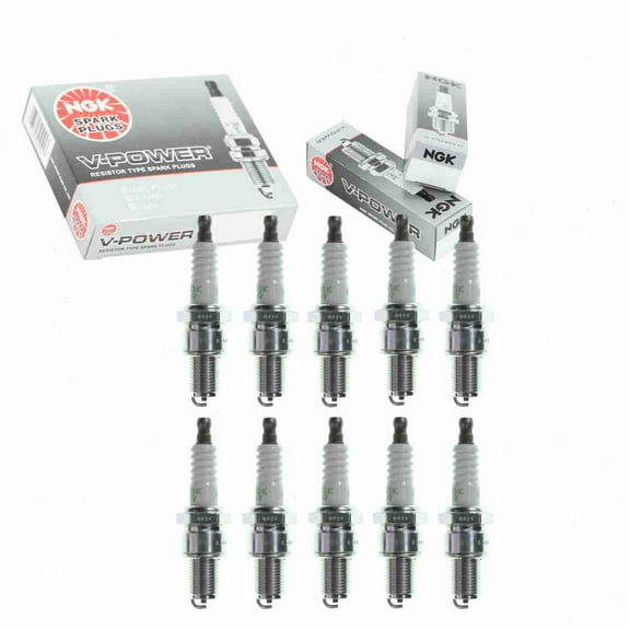 10 pc NGK 7548 V-Power Spark Plugs for 09482-00519 09482-00564 818 E3.31 RN2C Ignition Wire Secondary