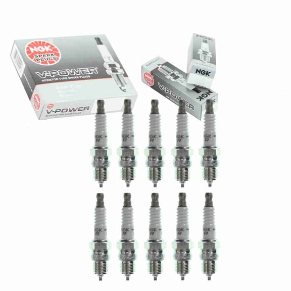 10 pc NGK 7773 V-Power Spark Plugs for 13 14 400 5036 5037 7814 P6RTC R41TS RV9YC T20PR-U11 T20PR-U15 Ignition Wire Secondary Fits select: 1970-1972,1995 FORD MUSTANG