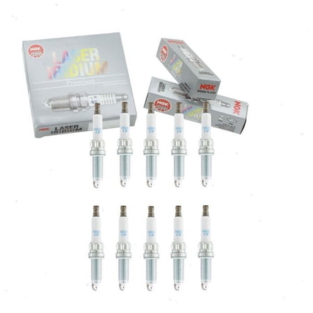 10 pc NGK 91874 Laser Iridium Spark Plugs for Ignition Wire Secondary