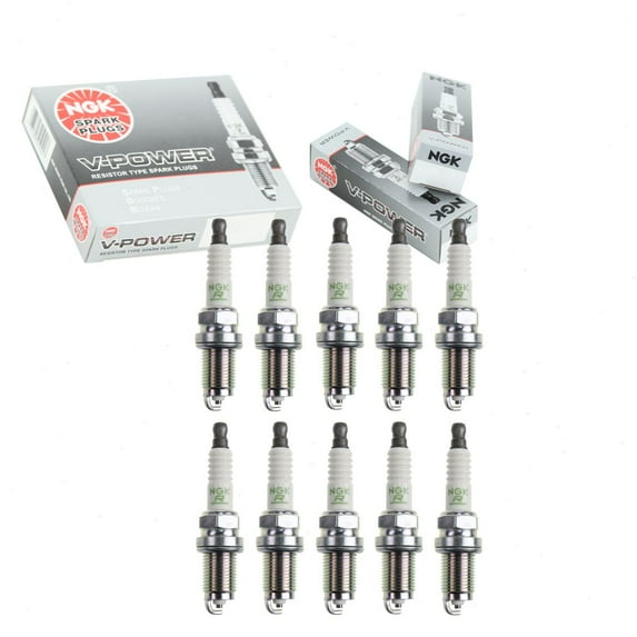 10 pc NGK 92566 V-Power Spark Plugs for Ignition Wire Secondary