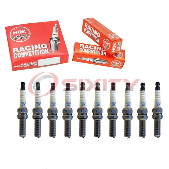 10 pc NGK 9356 Racing Spark Plugs for 31908-KRN-A41 Ignition Wire Secondary