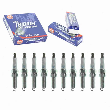 10 pc NGK 94731 DFE Spark Plugs for 1822A067 Ignition Wire Secondary Fits select: 2014-2020 MITSUBISHI OUTLANDER