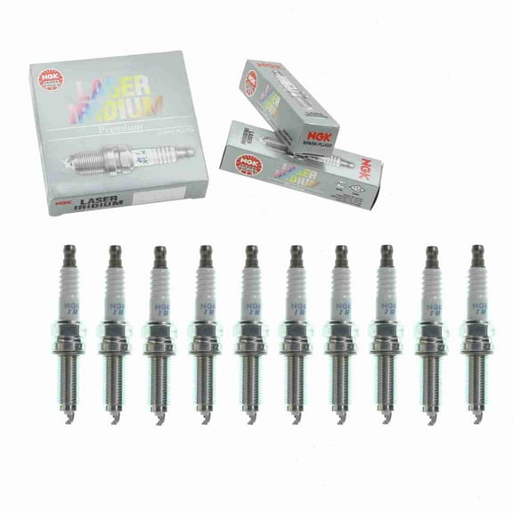 10 pc NGK 95710 Laser Iridium Spark Plugs for 12290-R41-L01 12290R41L010M1 3483 DXU22HCR-D11S Ignition Wire Secondary Fits select: 2012-2015 HONDA CIVIC, 2008-2012 HONDA ACCORD