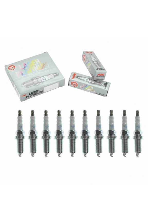 10 pc NGK 97606 Laser Platinum Spark Plugs for 4505 4703 6734 68022888AA 9055 FR8SPP30X FR8TI332 IKH16TT PKH16TT SPLZFR5B13 XP6003 Ignition Wire Secondary Fits select: 2008-2012 DODGE RAM 1500
