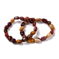 thumbnail image 1 of 10 pc Natural Mookaite Beaded Stretch Bracelets Tumbled Stone Nuggets Inner Diameter: 2 inch(5~5.2cm), 1 of 4