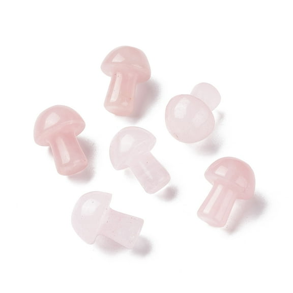 10 pc Natural Rose Quartz GuaSha Stone Gua Sha Scraping Massage Tool for SPA Relaxing Meditation Massage Mushroom