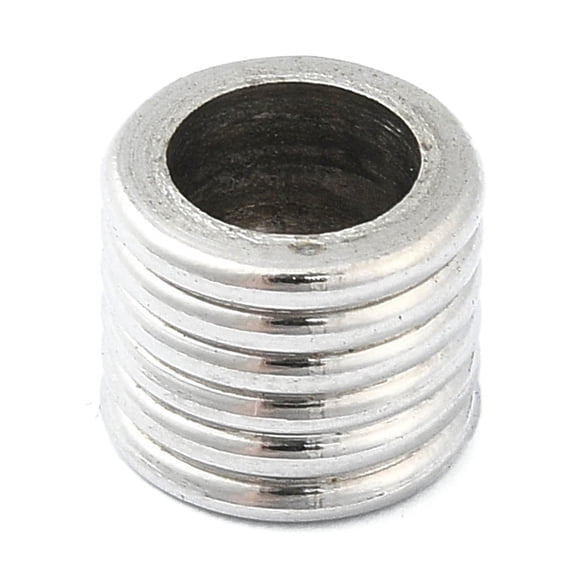 10 pc Non-Tarnish 304 Stainless Steel European Beads Large Hole Beads Grooved Column Stainless Steel Color 8x6.5mm Hole: 5mm