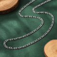 thumbnail image 1 of 10 pc Non-Tarnish 304 Stainless Steel Figaro Chain Necklaces with Lobster Claw Clasps Stainless Steel color 23.66 inch(60.1cm) 2.5mm, 1 of 4