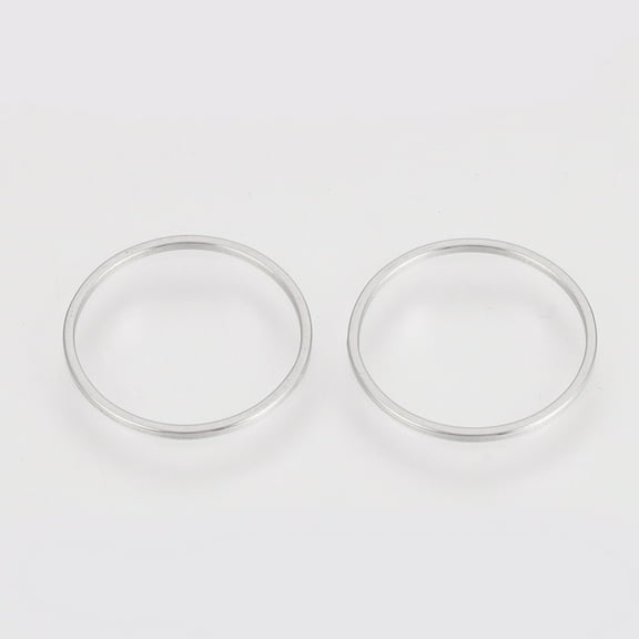 10 pc Non-Tarnish 304 Stainless Steel Linking Ring Ring Stainless Steel color 16x0.8mm 304 Stainless Steel