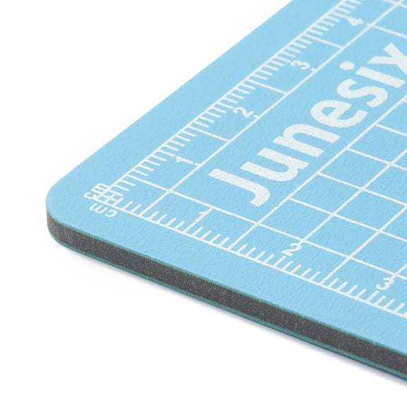 10 pc PVC Cutting Mat Pad with Scale for Desktop Fine Manual Work Leather Craft Sewing DIY Punch Board Light Sky Blue 8x8x0.3cm