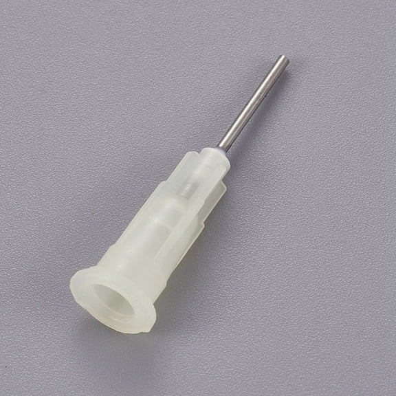 10 pc Plastic Fluid Precision Blunt Needle Dispense Tips Floral White 7.5x6.5x30mm Inner Diameter: 4mm Pin: 1mm
