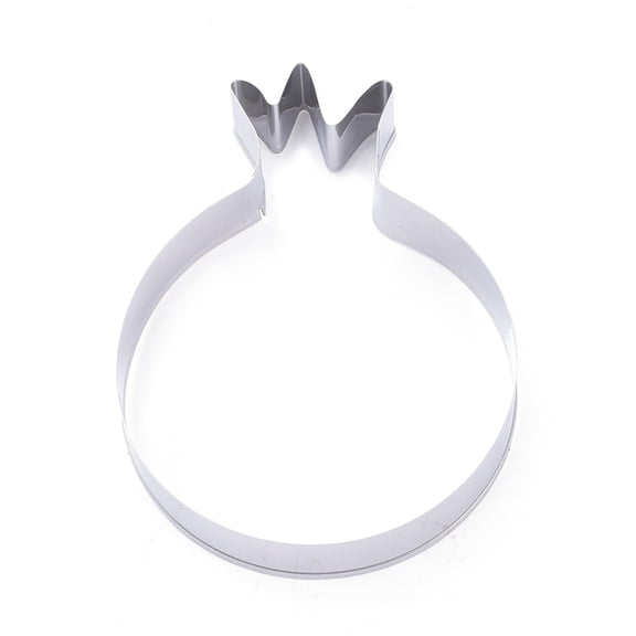 10 pc Tarnish Resistant 304 Stainless Steel Cookie Cutters Cookies Moulds DIY Biscuit Baking Tool Pomegranate Stainless Steel Color 95.5x75x18.5mm Inner Size: 94.5x73mm