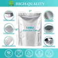 thumbnail image 1 of 10 pcs 1 Quart Mylar Bags for Food Storage, 7"x10" 10 Mil Stand-Up Zipper Pouches Resealable and Heat Sealable for Long Term Food Storage(7"x10", Extra Thick), 1 of 5