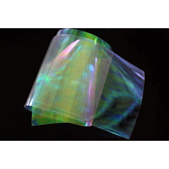10 pcs 19X10cm Clear Fly Tying Rainbow Film Sabiki Rig Making Shrimp Flash Back Wings Scud Nymph Fly Tying Materials
