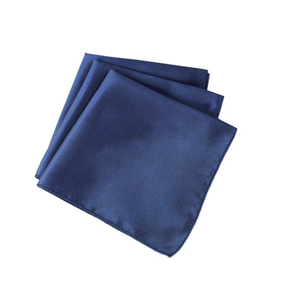 10 pcs (30 X 30cm) Blue Square Polyester Cloth Dinner Napkins Pocket Handkerchief Guest Towels for Wedding Party Kitchen 5