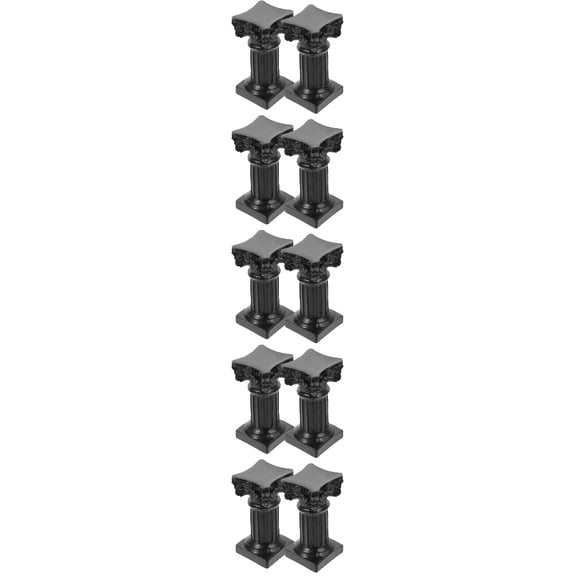 10 pcs Antique Roman Column Candle Holders Greek Column Statues Roman Pillar Candlesticks