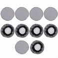 thumbnail image 1 of (10 pcs) Black ball head flower bud invisible disc hair net-black large grid, 1 of 10