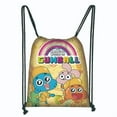 thumbnail image 1 of 10 pcs Cartoon The Amazing World Of Gum-ball Drawstring Bags Party Favors Bags for Party Supplies 16.4*10.6IN, 1 of 4