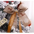 thumbnail image 1 of 10 pcs Christmas Decoration Bow Reindeer Ribbon Double-layer Handmade Bowknot Christmas Tree Ornament Bow, 1 of 5