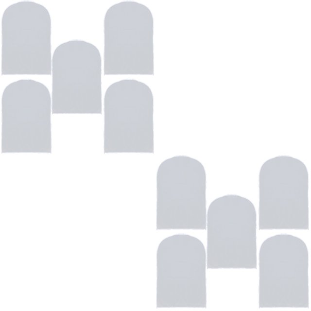 10 pcs Clothes Dustproof Covers Clothes Hanging Bags Dust Proof Storage