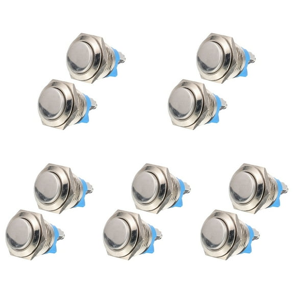10 pcs Doorbell Button Self-resetting Ringer Chime Door Bell Button Only Supply