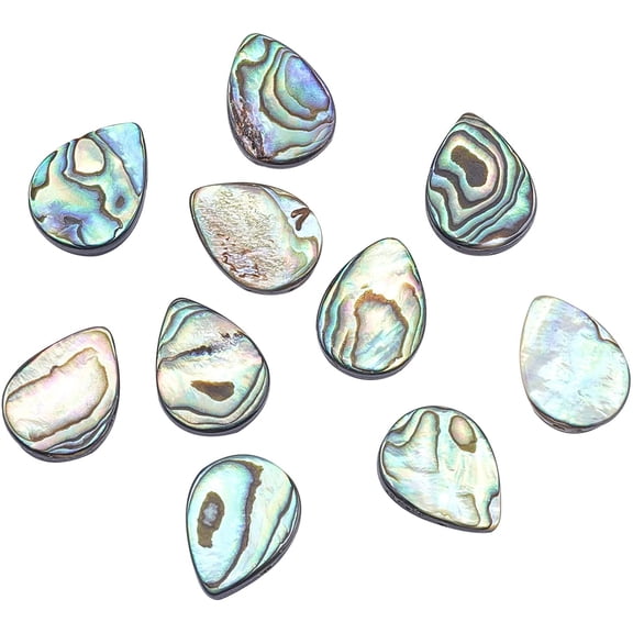 10 pcs Drop Shape Abalone Shell/Paua Shell Beads