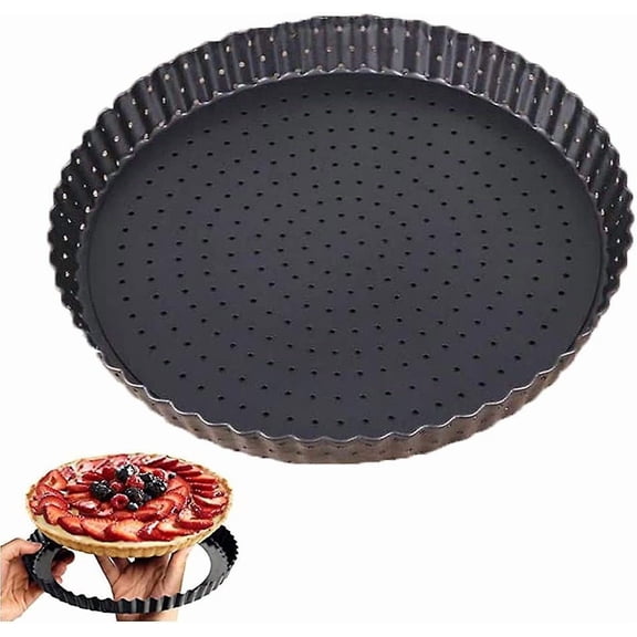 Pie Mold, Quiche Pie Pan, Removable Bottom Pie, Non-Stick Quiche, Carbon Steel Pie Pan, for Cheesecakes, Chocolate Pies, Pie Pies, Quiches,