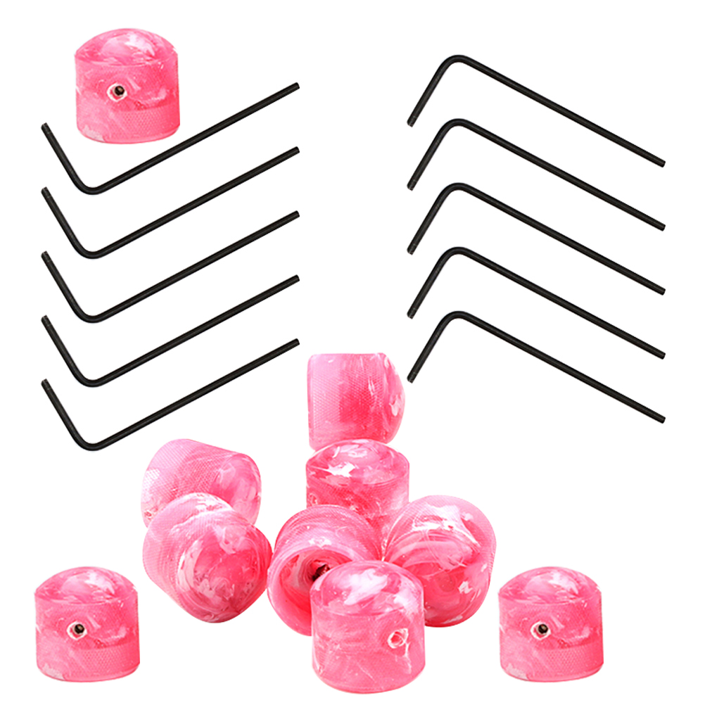 10 pcs Electric Guitar Volume Knobs Plastic Guitar Knobs Replacement Electric Guitar Knobs