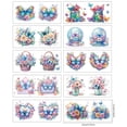 thumbnail image 1 of 10 pcs Fantasy UV DTF Cup Wrap Transfer Sticker 10 styles Colorful Butterflies Flower Transfer Paper Rub on Stickers PVC Cup Waterproof Rub Decals for Cup Glass 24x11cm/9.4x11inch PVC, 1 of 1
