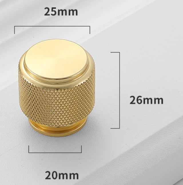 KNOKLOCK 10 Pack 5 Inch(128mm) Kitchen Cabinet Handles Gold Knurled Cabinet Pulls Kitchen Cabinet Hardware Drawer Pulls For Dresser Cupboard Wardrobe - View #7