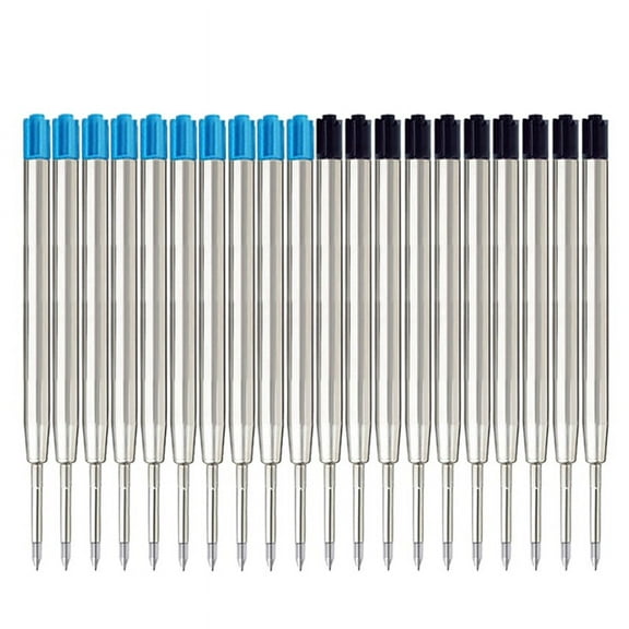Wmool 10Pcs Ink Parker Style Standard 0.7MM Ballpoint Pen Refills