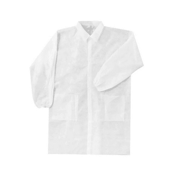 10 pcs, Lab Coat, white, 3 Pockets, Small