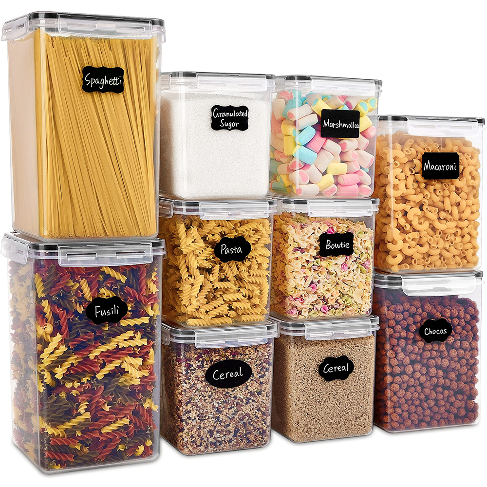 10 pcs Large Airtight Food Storage Containers, Vtopmart Flour Canisters, for Kitchen Organization - Walmart.com