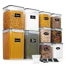 10 pcs Large Airtight Food Storage Containers, Vtopmart Flour Canisters, for Kitchen Organization